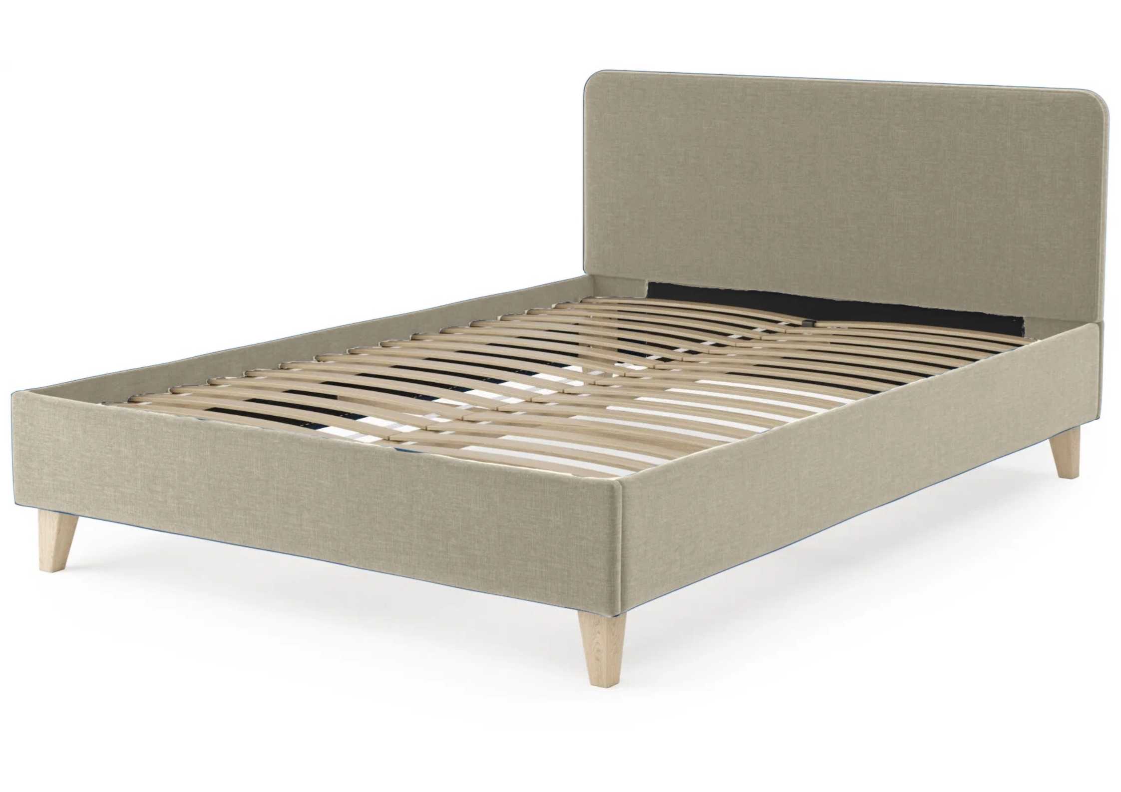 Beżowe łóżko 140x200cm